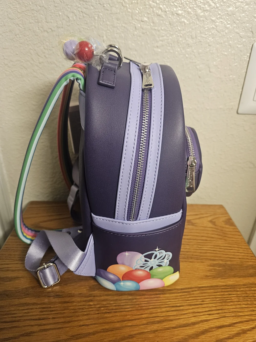 Loungefly Disney Pixar Inside Out 2 Emotions Light-Up Mini Backpack NWT